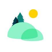 pc icon land circle pc icon land circle