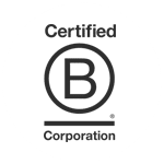 b corporation logo black