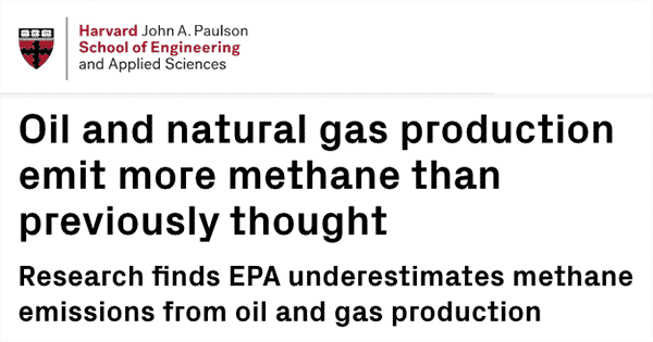 harvard methane emission headline